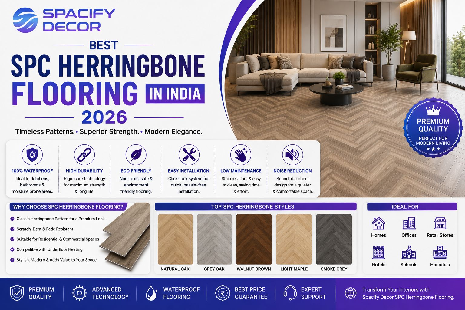 Best SPC Herringbone Flooring in India 2026